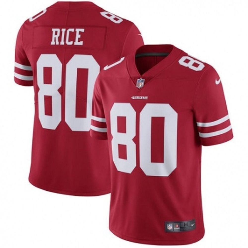 49ers Jerry Rice Red Jersey